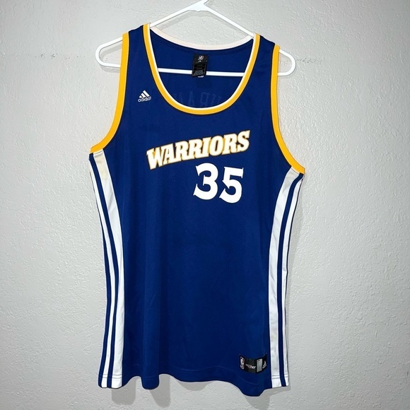 Adidas Gold State Warriors Kevin Durant 35 NBA4her Basketball Jersey Women XXL - Picture 1 of 7